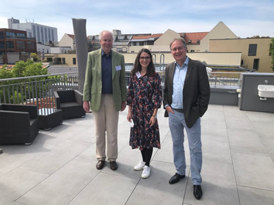 RA Bernd Beder, Nadine Roeseler-Shalala und RA Dr. Christoph Mecking beim Tagesseminar von legatur und der ESV Akademie am 01.06.2021 in Berlin (Hybridveranstaltung)